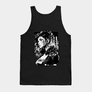 Retro Synthwave Woman Tank Top